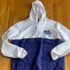 Bud Light Seltzer White and Blue Hoodie